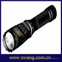 Polizei-Sicherheits-LED-Taschenlampe 18650 Li-Batterie 3,7 V / 8000 mA Polizeimarken-Taschenlampe ZP612